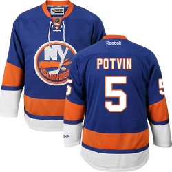 Authentic Reebok Adult Denis Potvin Home Jersey - NHL 5 New York Islanders