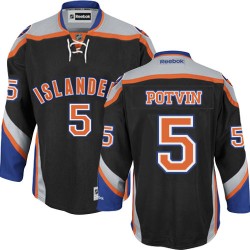 Authentic Reebok Adult Denis Potvin Third Jersey - NHL 5 New York Islanders
