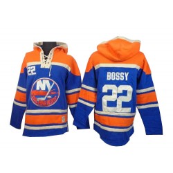 Authentic Old Time Hockey Adult Mike Bossy Sawyer Hooded Sweatshirt Jersey - NHL 22 New York Islanders