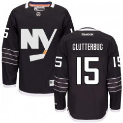 Authentic Reebok Adult Cal Clutterbuck Alternate Jersey - NHL 15 New York Islanders