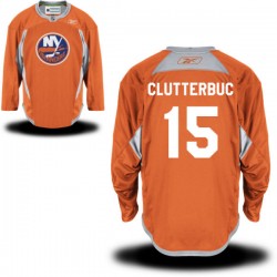 Authentic Reebok Adult Cal Clutterbuck Alternate Jersey - NHL 15 New York Islanders