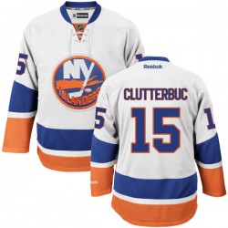 Authentic Reebok Adult Cal Clutterbuck Away Jersey - NHL 15 New York Islanders