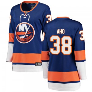 Breakaway Fanatics Branded Women's Sebastian Aho Blue ized Home Jersey - NHL New York Islanders