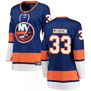 Breakaway Fanatics Branded Women's Christopher Gibson Blue ized Home Jersey - NHL New York Islanders