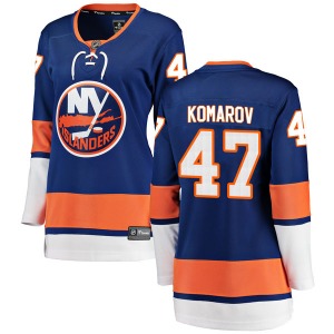 Breakaway Fanatics Branded Women's Leo Komarov Blue Home Jersey - NHL New York Islanders