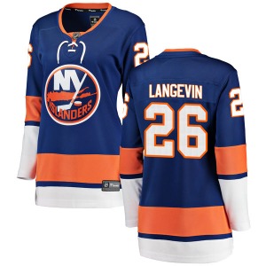 Breakaway Fanatics Branded Women's Dave Langevin Blue Home Jersey - NHL New York Islanders