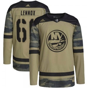 Authentic Adidas Youth Tristan Lennox Camo Military Appreciation Practice Jersey - NHL New York Islanders