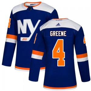 Authentic Adidas Adult Andy Greene Blue Alternate Jersey - NHL New York Islanders