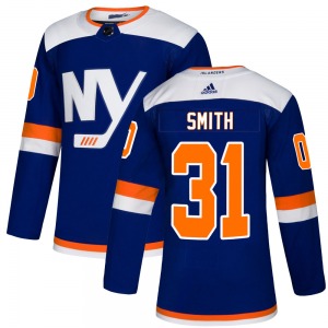 Authentic Adidas Adult Billy Smith Blue Alternate Jersey - NHL New York Islanders