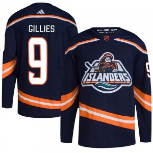 Authentic Adidas Adult Clark Gillies Navy Reverse Retro 2.0 Jersey - NHL New York Islanders
