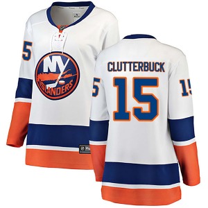Breakaway Fanatics Branded Women's Cal Clutterbuck White Away Jersey - NHL New York Islanders