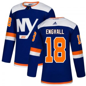 Authentic Adidas Youth Pierre Engvall Blue Alternate Jersey - NHL New York Islanders