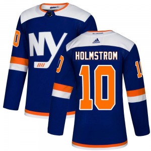 Authentic Adidas Youth Simon Holmstrom Blue Alternate Jersey - NHL New York Islanders