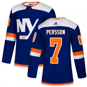 Authentic Adidas Youth Stefan Persson Blue Alternate Jersey - NHL New York Islanders