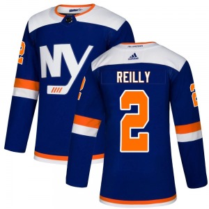 Authentic Adidas Youth Mike Reilly Blue Alternate Jersey - NHL New York Islanders