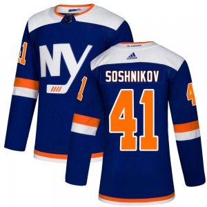 Authentic Adidas Youth Nikita Soshnikov Blue Alternate Jersey - NHL New York Islanders