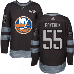 Authentic Adult Johnny Boychuk Black 1917-2017 100th Anniversary Jersey - NHL New York Islanders