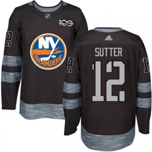 Authentic Adult Duane Sutter Black 1917-2017 100th Anniversary Jersey - NHL New York Islanders