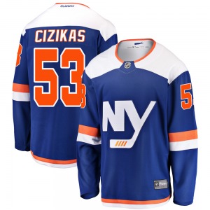 Breakaway Fanatics Branded Youth Casey Cizikas Blue Alternate Jersey - NHL New York Islanders