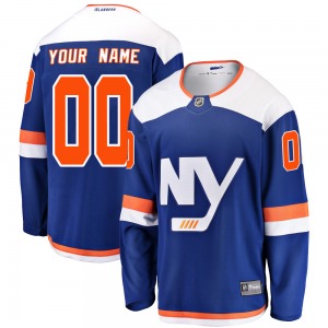 Breakaway Fanatics Branded Youth Custom Blue Custom Alternate Jersey - NHL New York Islanders