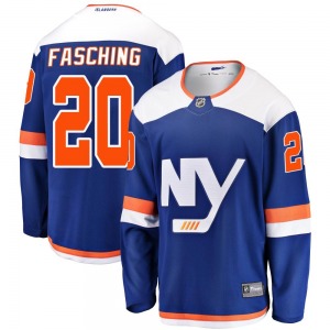 Breakaway Fanatics Branded Youth Hudson Fasching Blue Alternate Jersey - NHL New York Islanders