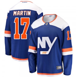 Breakaway Fanatics Branded Youth Matt Martin Blue Alternate Jersey - NHL New York Islanders