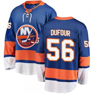 Breakaway Fanatics Branded Youth William Dufour Blue Home Jersey - NHL New York Islanders