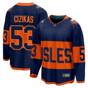 Breakaway Fanatics Branded Adult Casey Cizikas Navy 2024 Stadium Series Jersey - NHL New York Islanders