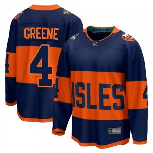 Breakaway Fanatics Branded Adult Andy Greene Green Navy 2024 Stadium Series Jersey - NHL New York Islanders