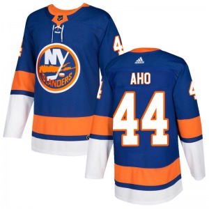 Authentic Adidas Youth Sebastian Aho Royal Home Jersey - NHL New York Islanders