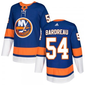 Authentic Adidas Youth Cole Bardreau Royal Home Jersey - NHL New York Islanders