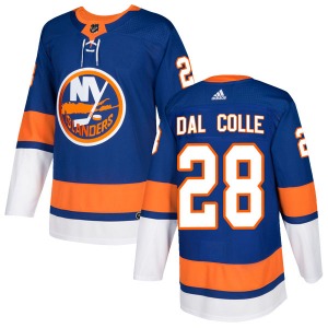 Authentic Adidas Youth Michael Dal Colle Royal Home Jersey - NHL New York Islanders