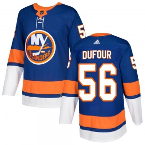 Authentic Adidas Youth William Dufour Royal Home Jersey - NHL New York Islanders