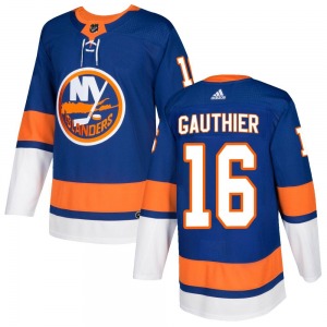 Authentic Adidas Youth Julien Gauthier Royal Home Jersey - NHL New York Islanders