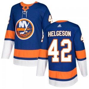 Authentic Adidas Youth Seth Helgeson Royal Home Jersey - NHL New York Islanders