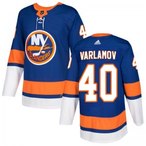 Authentic Adidas Youth Semyon Varlamov Royal Home Jersey - NHL New York Islanders
