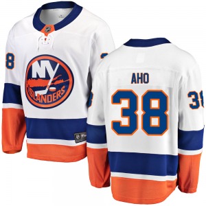 Breakaway Fanatics Branded Adult Sebastian Aho White ized Away Jersey - NHL New York Islanders