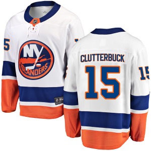 Breakaway Fanatics Branded Adult Cal Clutterbuck White Away Jersey - NHL New York Islanders