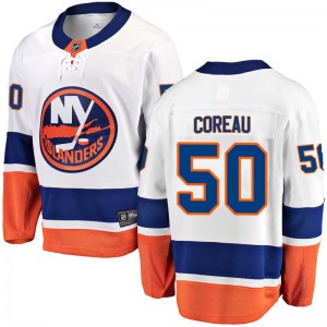 Breakaway Fanatics Branded Adult Jared Coreau White Away Jersey - NHL New York Islanders