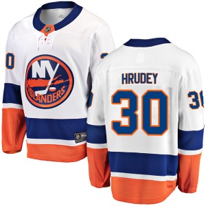 Breakaway Fanatics Branded Adult Kelly Hrudey White Away Jersey - NHL New York Islanders