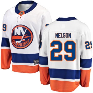 Breakaway Fanatics Branded Adult Brock Nelson White Away Jersey - NHL New York Islanders