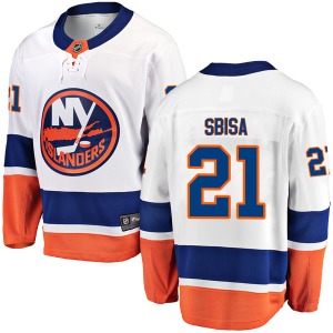 Breakaway Fanatics Branded Adult Luca Sbisa White Away Jersey - NHL New York Islanders