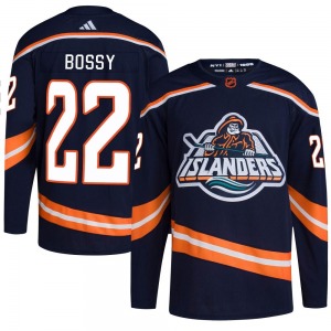 Authentic Adidas Youth Mike Bossy Navy Reverse Retro 2.0 Jersey - NHL New York Islanders