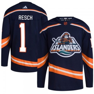 Authentic Adidas Youth Glenn Resch Navy Reverse Retro 2.0 Jersey - NHL New York Islanders