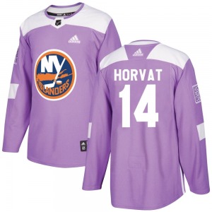 Authentic Adidas Youth Bo Horvat Purple Fights Cancer Practice Jersey - NHL New York Islanders