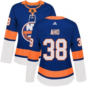Authentic Adidas Women's Sebastian Aho Royal ized Home Jersey - NHL New York Islanders