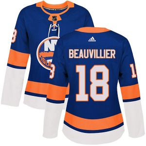 Authentic Adidas Women's Anthony Beauvillier Royal Home Jersey - NHL New York Islanders