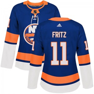 Authentic Adidas Women's Tanner Fritz Royal Home Jersey - NHL New York Islanders