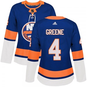 Authentic Adidas Women's Andy Greene Green Royal Home Jersey - NHL New York Islanders