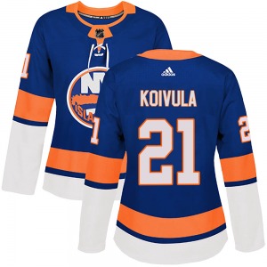 Authentic Adidas Women's Otto Koivula Royal Home Jersey - NHL New York Islanders